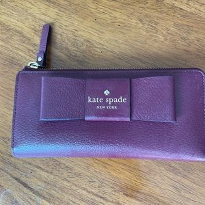 Garnet Kate spade wallet